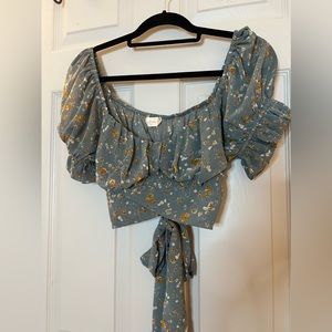 Floral crop top